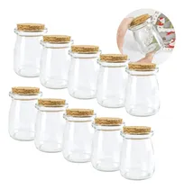 Comprar 10 Potes Vidro Com Tampa Rolha Cortiça Para Temperos E Velas