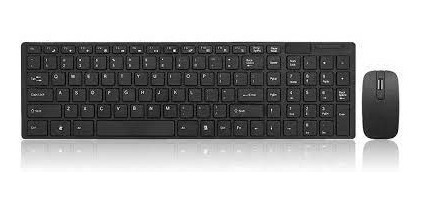 Imagen 5 de 6 de Kit Mouse Teclado Inalámbrico 2.4g Protector Ultra Slim
