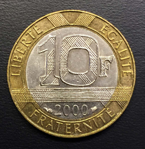 Fra144 Moneda Francia 10 Francs 2000 Xf Ayff