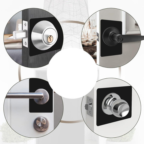 Placas De Refuerzo Para Pomo De Puerta Euphhonycs 4 Pcs