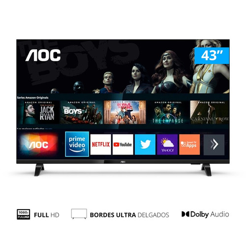 Imagen 2 de 8 de Smart Tv 43'' Aoc Led