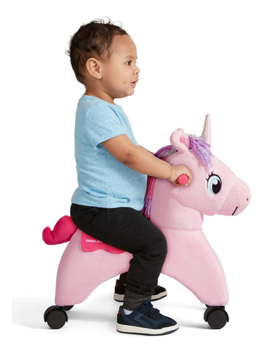Caballo Radio Flyer Montable Con Ruedas Rosa Niñas Unicornio