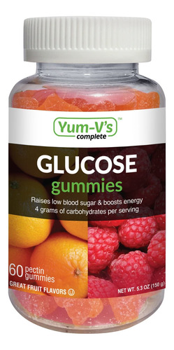 Yumvs Gomitas Completas De Glucosa, Sabores De Frutas, (60 Q