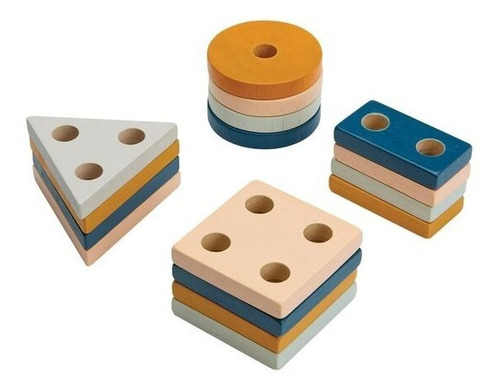 Juego Tablero Clasificación Geométrica De Madera Plan Toys