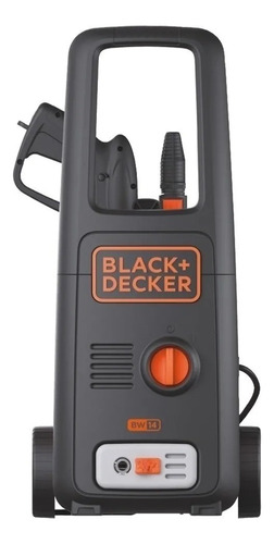Hidrolavadora eléctrica Black+Decker BW14 negro/naranja de 1300W con 110bar de presión máxima 120V - 60Hz