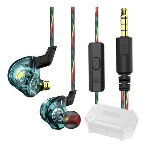 Imagen 3 de 7 de Qkz Ak6 Dmx Con Micro + Estuche Audifonos Auriculares Aqua