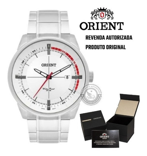 Relógio Masculino Data Classic Prata Original Mbs1295 Orient