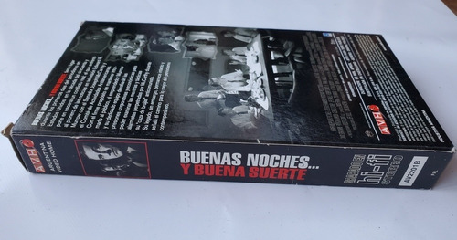 Buenas Noches Y Buena Suerte Vhs George Clooney 6 Nominacion (Usado)