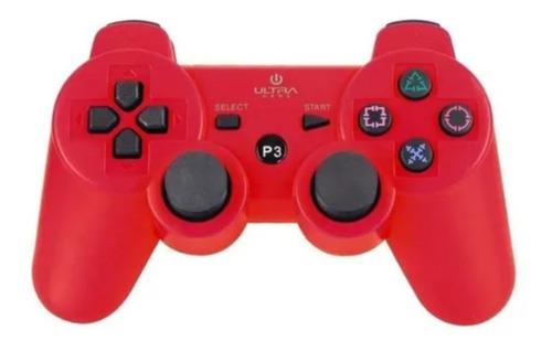 Control Ps3 Con Bluetooth Ultra Rojo // 