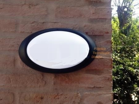 Aplique De Pared Exterior - Tortuga Oval - Apto Led Plastico