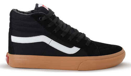 Tênis Vans Old Skool Sk8hi Preto Caramelo Cano Alto Original