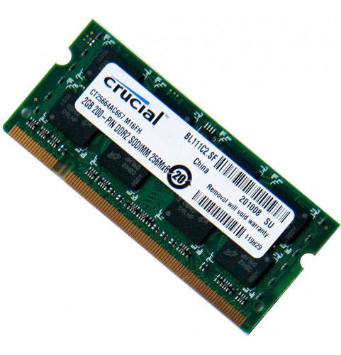 Memoria Ram Ddr3 2gb Para Laptop Marca Crucial Rfb Selladas