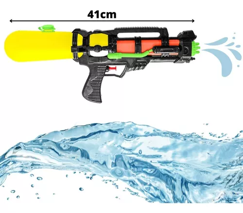 Arma Lança Água Super Grande Arminha Brinquedo Criança