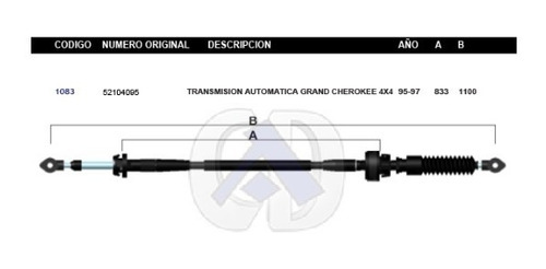 Cable De Transmision Dg G Cherokee Aut 4wd 95 96 97