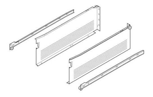 Dos Correderas Metabox 320k5000c Y Fijaciones