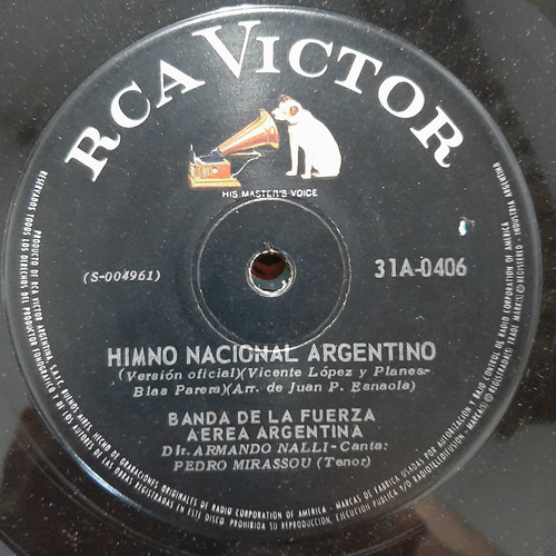 Simple Banda Fza Aerea Argentina Rca Victor C26