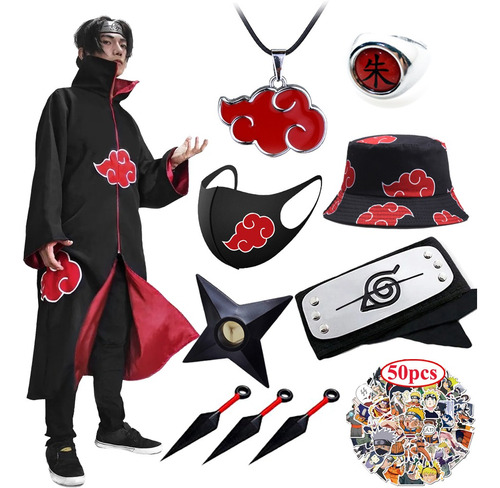 Trajes De Cosplay De Naruto Akatsuki, Capas, Ropa, Itachi, 6 | Cuotas sin  interés