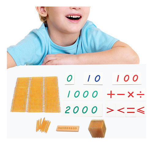 Material De Matemática De Contas, Brinquedos De Dourado