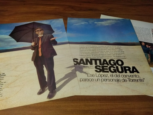 (q259) Santiago Segura * Clippings Revista 3 Pgs * 2016