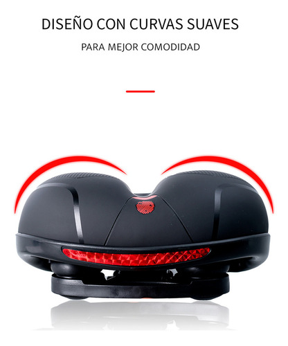 -de Asiento Bicicleta Sillín Cojín Suave Impermeable