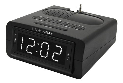 Hannlomax Radio Despertador Hx-143cr, Radio Pll Am/fm, Pant.