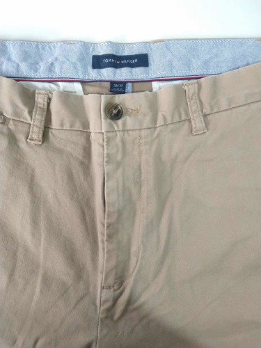 Pantalón Tommy Hilfiger Clásico Hombre Gabardina