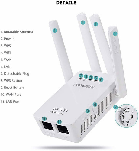 Repetidor Amplificador Extensor De Señal Wifi Universal