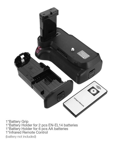 Powerextra Battery Grip + Control Remoto Ir Para Nikon D3400