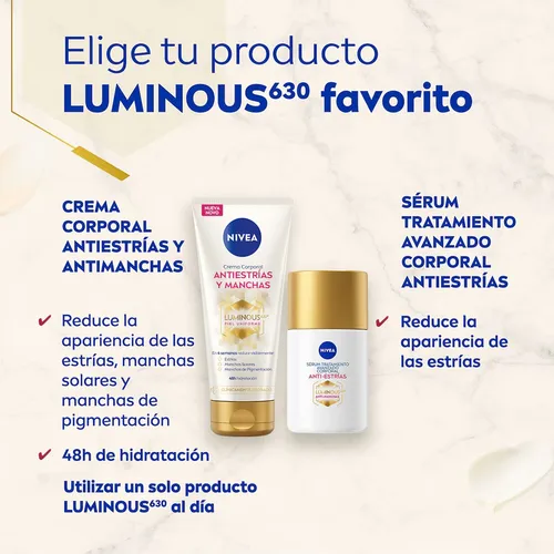 Nuevo Nivea Luminous630® Sérum Tratamiento Avanzado 100 Ml