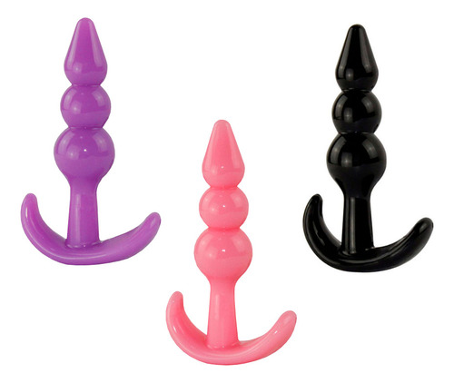 Plug Silicona Anal Tapón Cuentas Consolador Dildo Dilatador