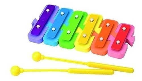 Imagen 2 de 7 de Xilofon Musical Infantil 6 Notas Para El Agua 04522 Edu