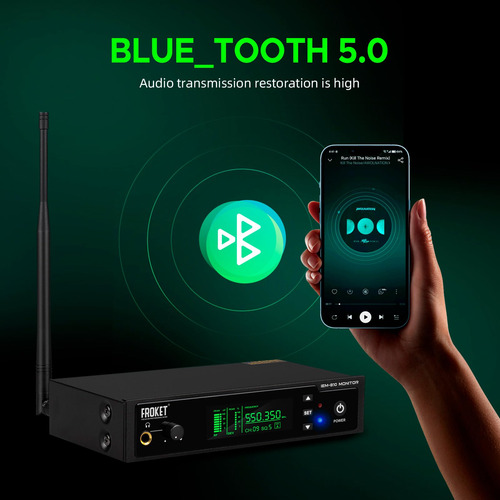 Sistema In Ear Monitor Uhf Inalámbrico Para Músicos