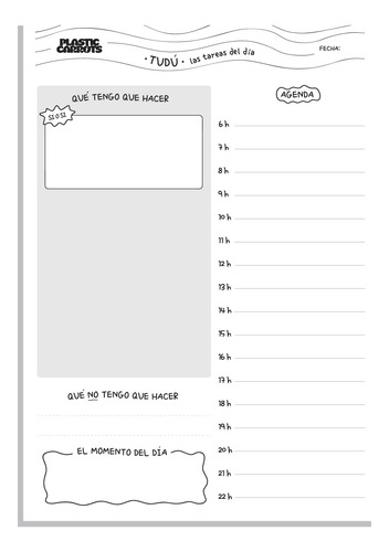 Planificador Diario De Tareas (to Do List) - Plastic Carrots