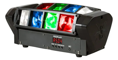 Cabeza Móvil Led Spider Dmx 8x3w Luz Dj Disco Led Beam Rgbw