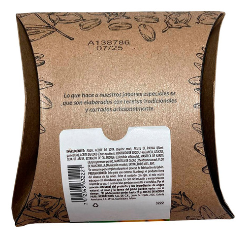 Jabón Artesanal De Caléndula, Miel Y Manzanilla Blen