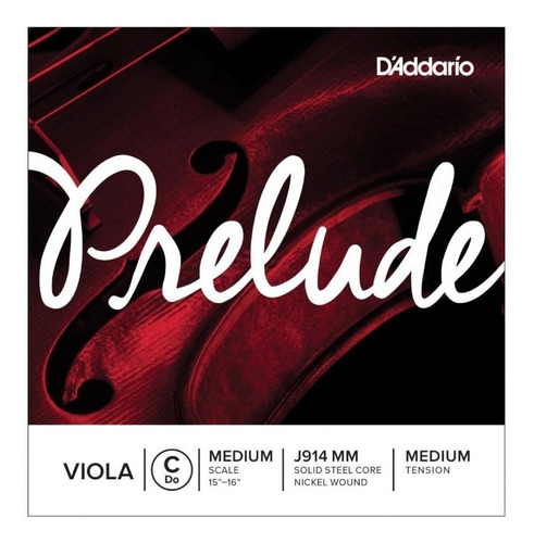 Cuerda Suelta P/viola Daddario J914mm Prelude Do Medium Cuo