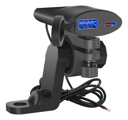 Cargador De Teléfono Dual Usb Quick Charge 3.0 Para Motocicl