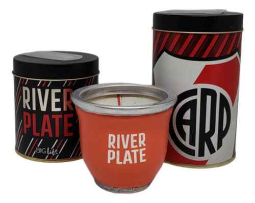 Set De Mate Deluxe River Plate Yerbera Azucarera Mate