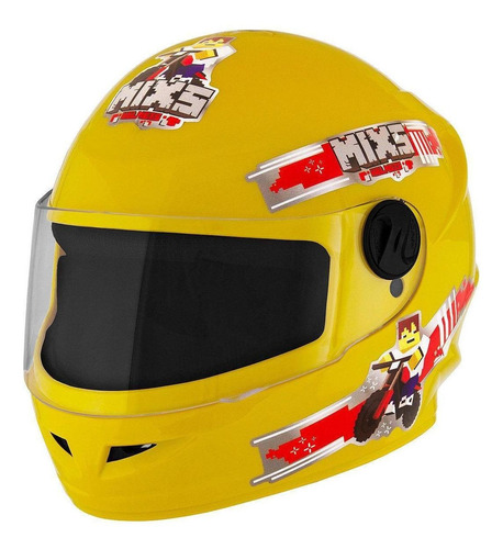 Capacete Infantil Mixs Start Blocks Amarelo 54