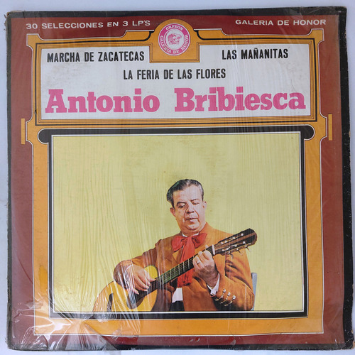 Antonio Bribiesca - Y Su Guitarra Mexicana   3 Discos   Lp