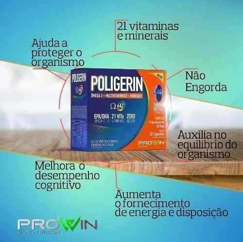 Poligerin Omega 3 E Polivitaminíco 30 Capsulas Prowin