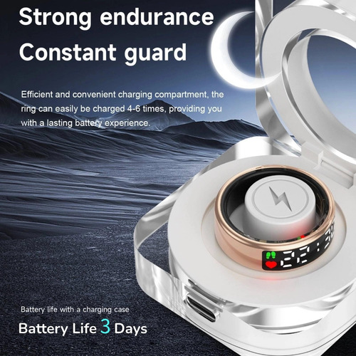 Anillo Inteligente Con Pantalla Led Rastreador De Salud Ip68