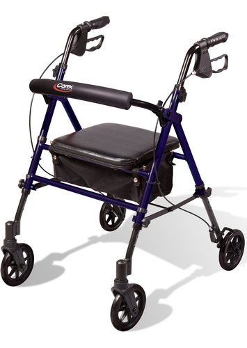 Carex Step 'n Rest - Andador De Aluminio Con Asiento, Andado