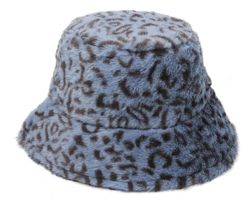 Piluso Sombrero Bucket Hat Animal Print Leopardo Pelo Mujer