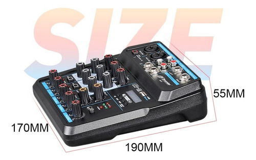 \/ Consola Protable Mini Mixer Audio Dj Con Tarjeta De