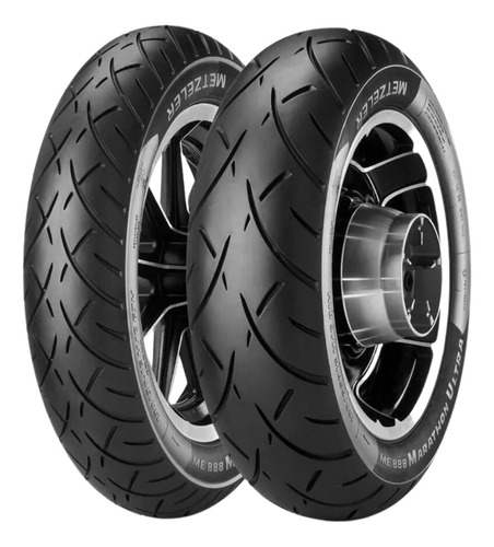 Par Pneu Moto 150/80r17 + 180/65b16 Me888 Metzeler