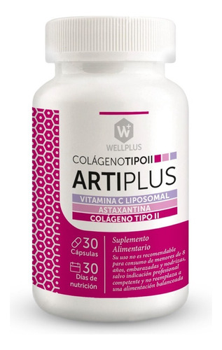 Artiplus Vit C + Astaxantina + Colágeno T.2  30cap