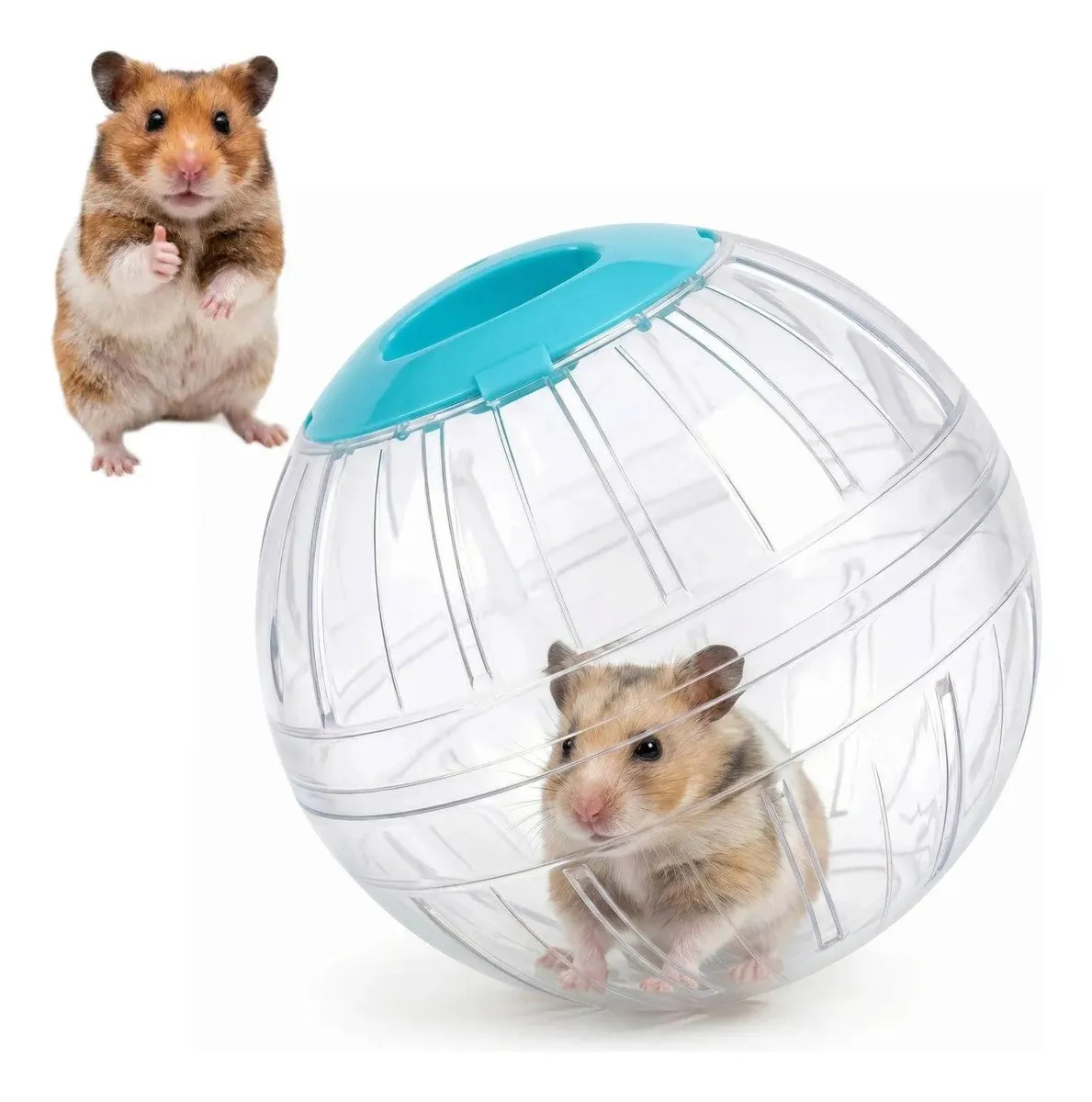 Esfera Ejercicio Hamster Y Jerbo 14.5 Cm Pelota Gimnasia Pro Azul