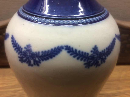 Botella Gres Ceramica Pont-des-vernes Pl France Cognac S.xix (Usado)