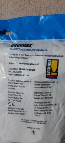Globo 42 Centimetros Redondo Qualatex Color Blanco 250 Unid.